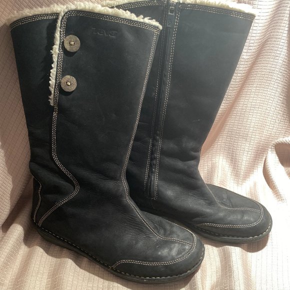 Teva Shoes - Teva Tonalea women Navy Nubuck Boots,9.5